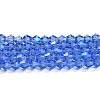 Transparent Electroplate Glass Beads Strands LS-GLAA-F029-2mm-D07-1