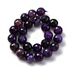 Natural Dragon Veins Agate(Dyed & Heated) Beads Strands G-K390-A14-01-4