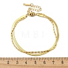 304 Stainless Steel Snake Chain Bracelets BJEW-C084-03G-6