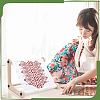 Beech Wooden Embroidery Hoop Holder Stand AJEW-WH0410-86-5
