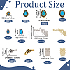 Western Theme Alloy Cabochons MRMJ-SP0001-38B-2