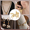 8Pcs Brass Micro Pave Cubic Zirconia Pendants KK-PH0014-77-5