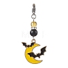 Halloween Alloy Enamel Pendant Decoration HJEW-TA00272-4