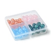 64Pcs 4 Colors Round Imitation Cat Eye Resin Beads RESI-FS0001-66C-6