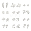 2 Pairs Alloy Stud Earrings for Women EJEW-FS0001-27D-2