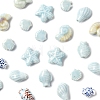 Glazed Porcelain Beads Strands PORC-FS0001-13-2