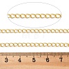 Brass Curb Chains KK-P304-02A-G-2