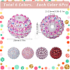 SUNNYCLUE 36Pcs 6 Style Resin Rhinestone Beads RESI-SC0003-04-2