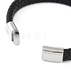 Braided Microfiber Leather Cord Bracelets BJEW-P328-07C-P-3