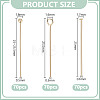 210Pcs 3 Styles Brass Head Pins KK-DR0001-28A-2