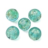 Handmade Gold Sand Lampwork Beads LAMP-WH0001-10H-2