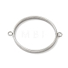 304 Stainless Steel Open Back Bezel Connector Charms STAS-B126-05G-P-1