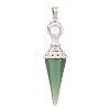 Natural Green Aventurine Pendants PW-WG6405D-02-1