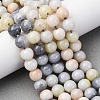 Ombre Effect Dyed Glass Beads Strands GLAA-T031-01O-03-2