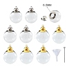 10Pcs Glass Round Bottle Pendants PW-WG26114-01-1