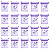 20Pcs Polyester Mesh Sachet Packing Drawstring Bgas ABAG-TA0002-20E-1