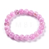 Dyed Natural Jade Beads Stretch Bracelets BJEW-J183-B-09-1