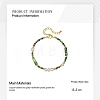 Faceted Round Natural Ruby in Zoisite & Column Green Spot Jasper & Freshwater Pearl Beaded Necklaces & Bracelets Sets for Women ZI1839-3-6