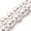 Electroplated Shell Pearl Beads Strands BSHE-H110-01-03-1