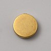 Flat Round Brass Button Covers Settings BUTT-WH0030-73C-1