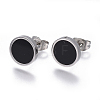 304 Stainless Steel Stud Earrings EJEW-L230-06-2