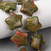 Natural Unakite Beads Strands G-K359-E05-1