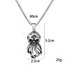 Octopus Skull Alloy Pendant 667 Stainless Steel Box Chain Necklaces for Men FS-WGDB212-01-4