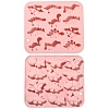 Cartoon Dinosaur Food Grade Silicone Molds DIY-CJC0006-02-1