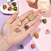 18Pcs 9 Styles Handmade Lampwork Pendants PALLOY-YW00179-5