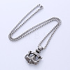 Vintage Stainless Steel Anchor Pendant Necklaces Punk Hip-hop Fashion Jewelry for Men PL6338-4