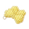Glass Seed Beaded Pendants PALLOY-MZ01296-01-3