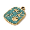 303 Stainless Steel Enamel Pendants SA-CBA9D90-05G-01-2
