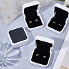 Plastic Cufflink Packing Boxes with Flip Hinged Lid CON-WH0100-51A-4