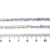 Electroplate Transparent Glass Beads Strands EGLA-H106-01A-FR01-4