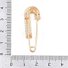 Crystal Rhinestone Safety Pin Brooches JEWB-A040-01A-G-2