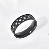 304 Stainless Steel with Clear Cubic Zirconia Finger Rings FS-WG2FC1C-05-1