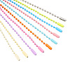 200Pcs 10 Colors Iron Ball Chain CH-TA0001-07-1