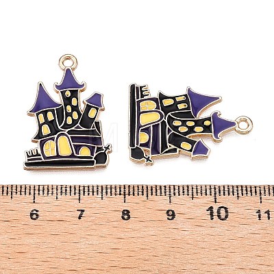 Halloween Theme Rack Plating Alloy Enamel Pendants ENAM-N056-393B-KCG-1