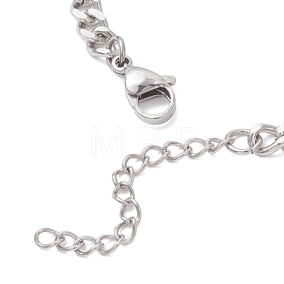 Alloy Wing & Shell Pearl Link Bracelets BJEW-TA00701-1