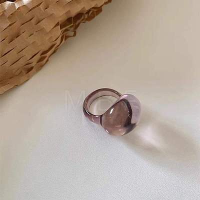 Oval Resin Finger Rings for Women WG60A90-06-1