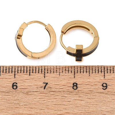 304 Stainless Steel Hoop Earrings EJEW-D357-02G-1
