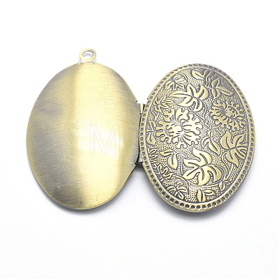 Brass Locket Pendants X-KK-F717-28AB-NR-1