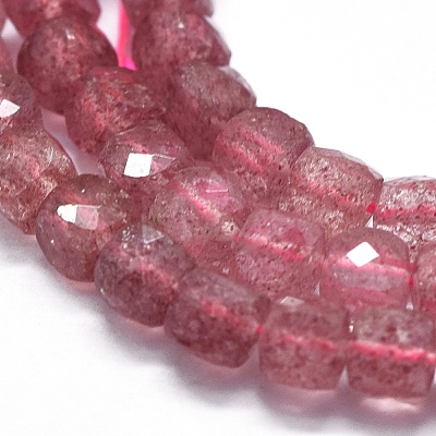 Natural Strawberry Quartz Beads Strands G-D0013-38-1