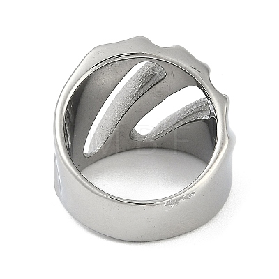 304 Stainless Steel Finger Rings RJEW-D083-11P-F-1