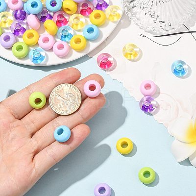 208Pcs Acrylic European Beads OHAR-FS0001-01-1