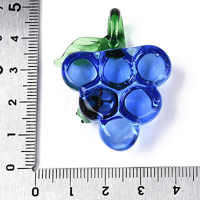 Handmade Lampwork Pendants LAMP-N034-14B-1