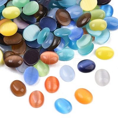 Cat Eye Cabochons X-CE-J005-8x10mm-M-1
