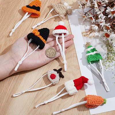8Pcs 8 Styles Polyester Doll Hat DIY-SC0033-54C-1