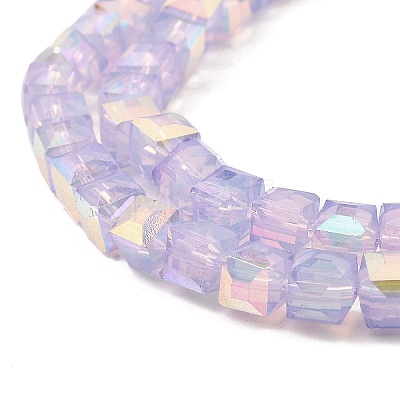 Baking Painted Glass Beads Strands DGLA-D001-05-1