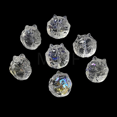 Transparent Glass Beads GLAA-D025-05L-1